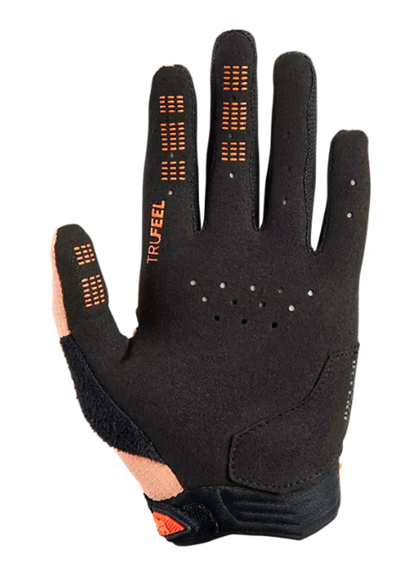 Fox Racing Youth Defend Full Finger Gloves in Day Glo Orange